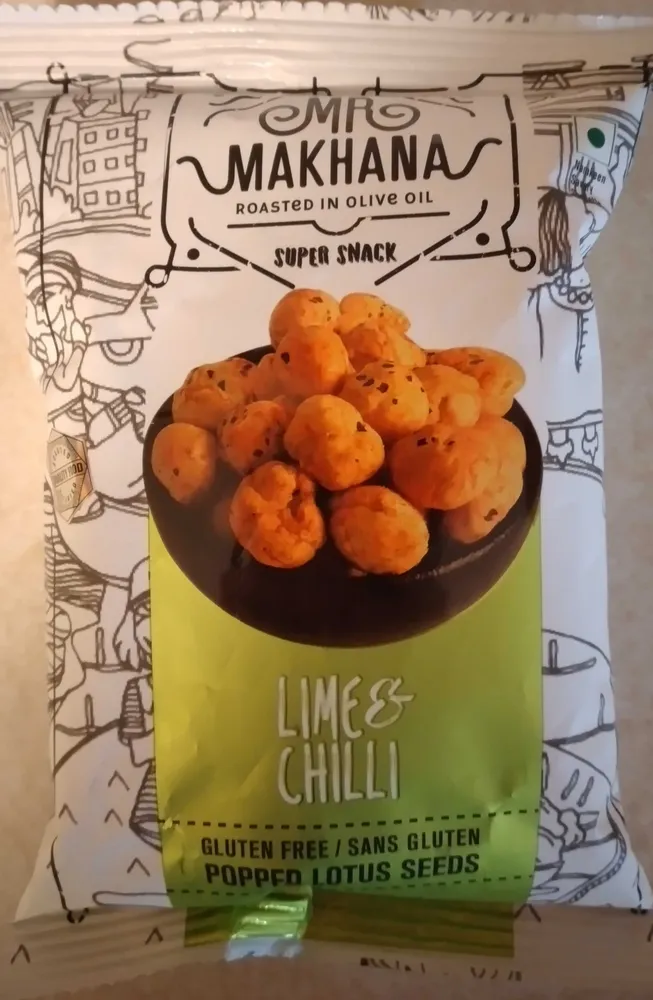 Mr Makhana Lime & Chilli Popped Lotus Seeds