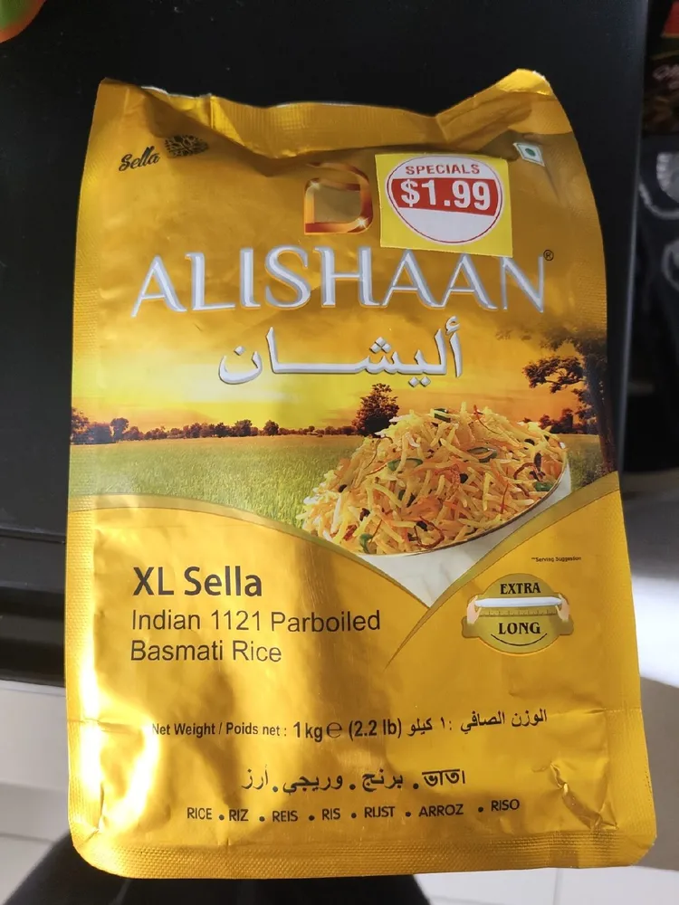 Sella Indian 1121 Basmati Rice