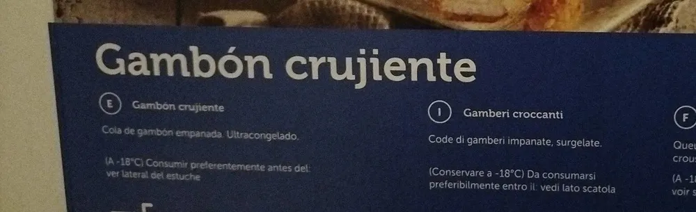 Gamberi croccanti