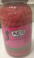 Sliced pickled turnip