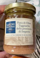 Pasta di olive taggiasche della provincia di Imperia
