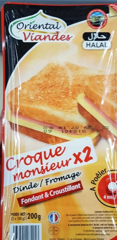 Croque Monsieur Dinde / Fromage *2