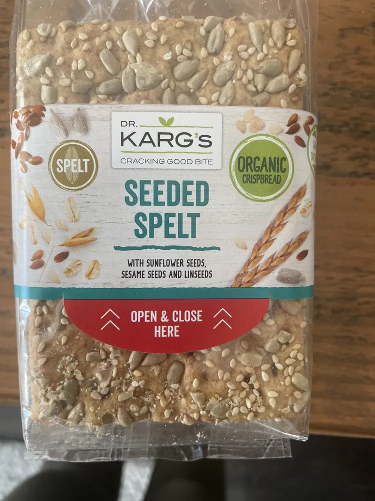 dr kargs seeded spelt organic crispbread