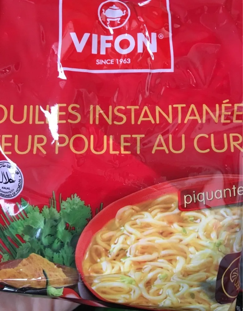 Nouille instantanée savour poulet curry piquante