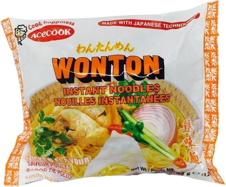 Wonton Instant Chicken Noodle 92G