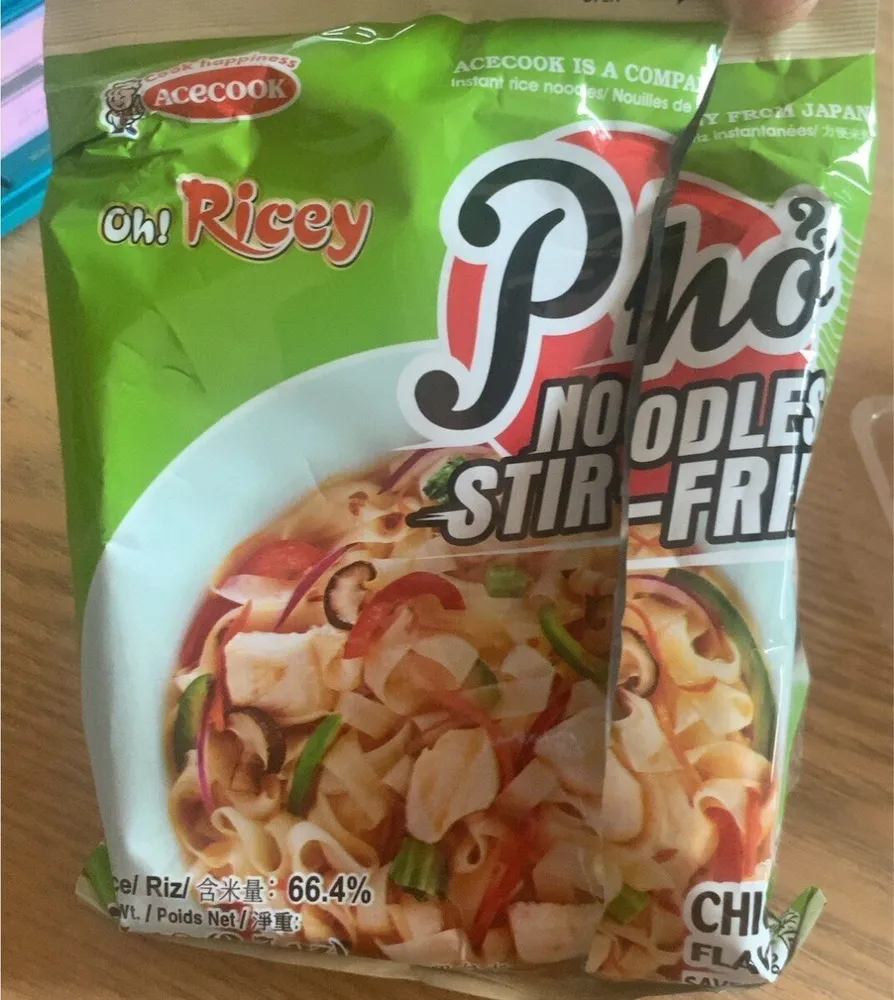 Pho noodles stir fryed