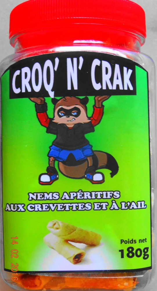 Nems apéritifs aux crevettes & à l'ail