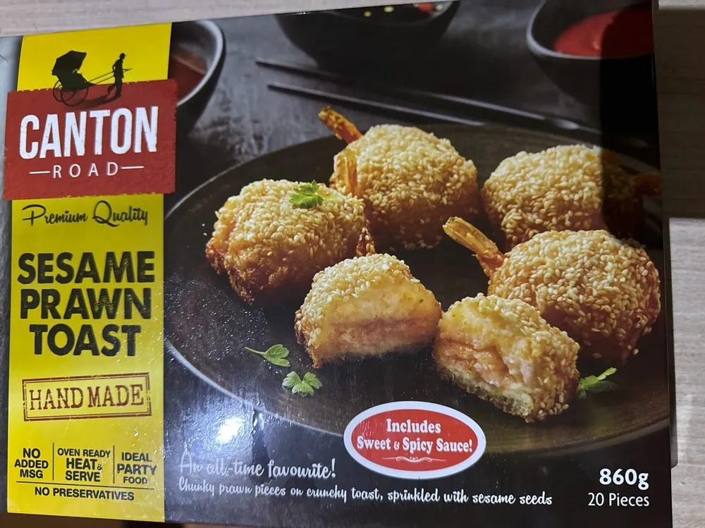Sesame prawn toast