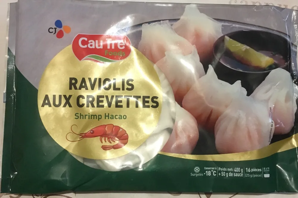 Raviolis de crevettes