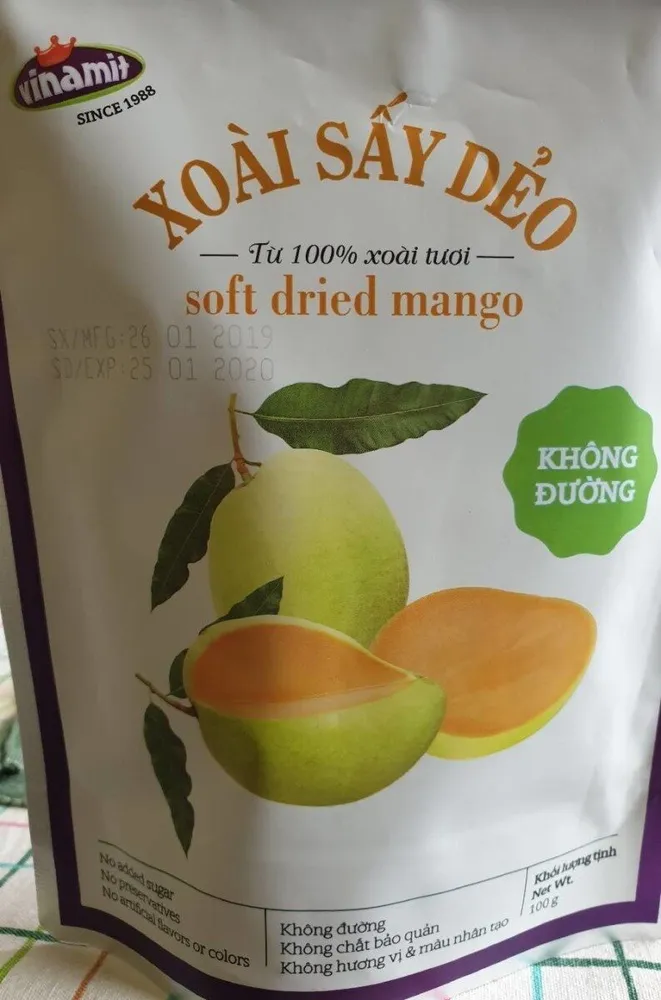 Soft dried mango