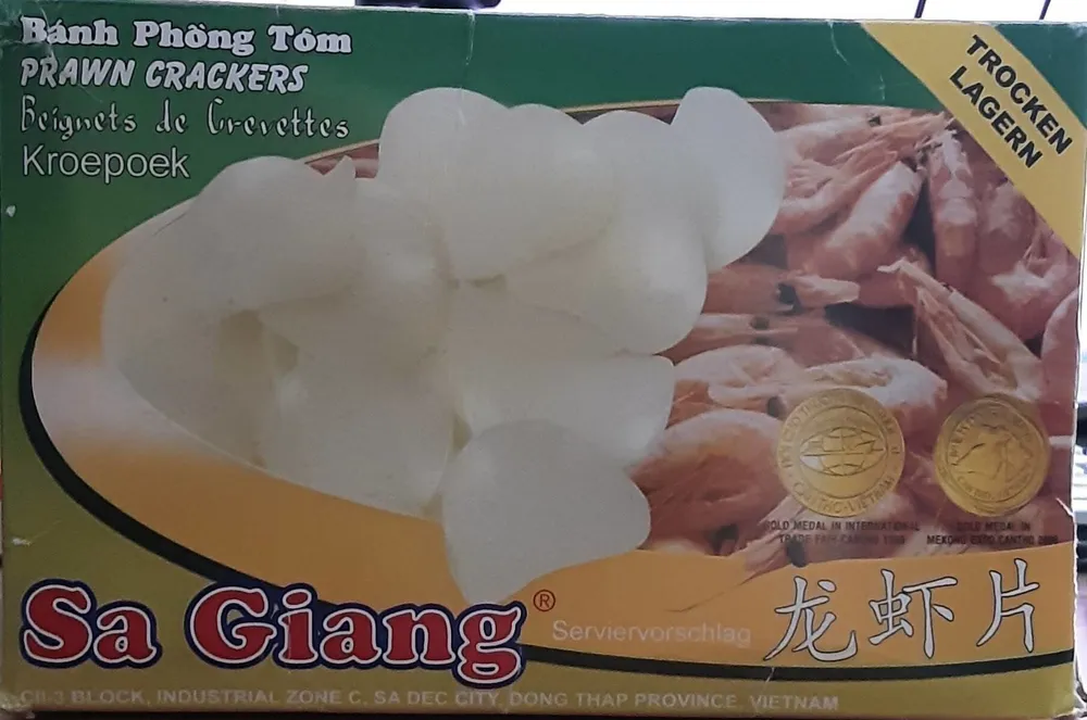 Garnelenchips unfrittiert (Kroepoek)