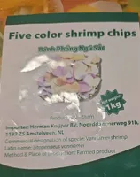 Five color shrimp chips