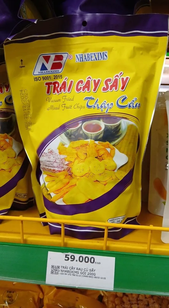 trái cây rau củ sấy nhabexims
