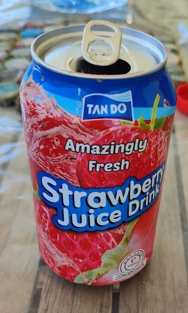Strawberry juice drink