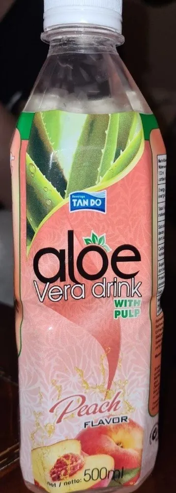 Aloe vera drink with pulp