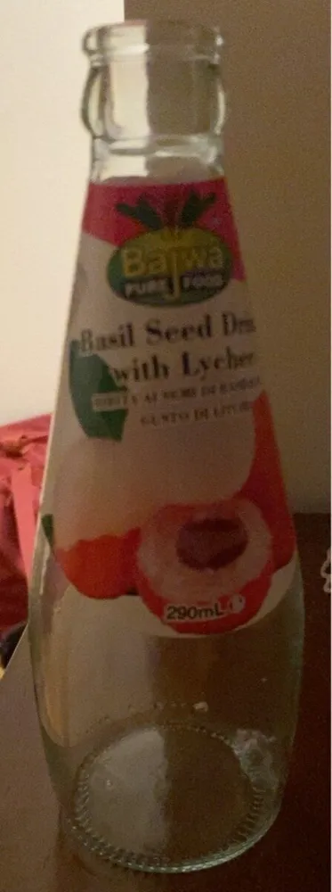Basil Seed Drink with Lychee