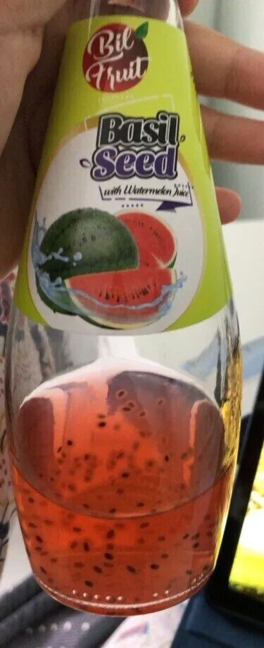 Basil Seed with Watermelon Juice