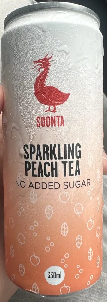 Sparkling Peach Tea No Added Sugar