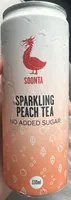 Sparkling Peach Tea No Added Sugar