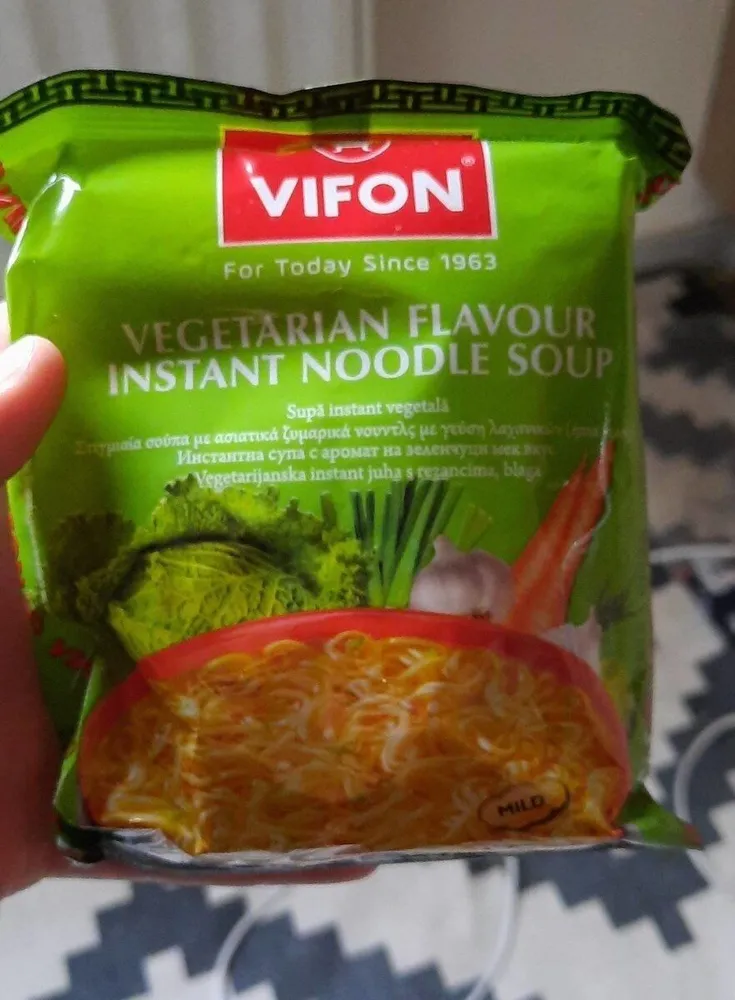 Vegiterian flavour instant noodle soup