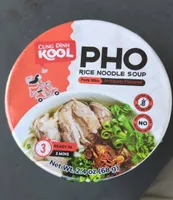 PHO Rice noodle soup pork