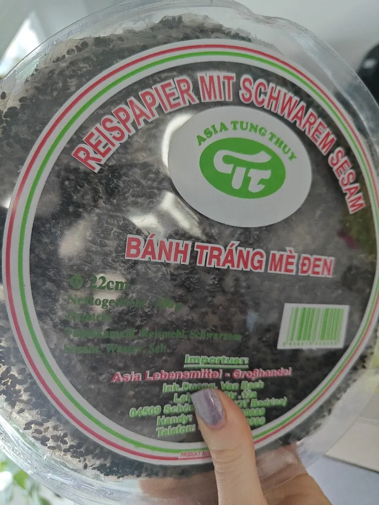 Reispapier Mit Sesam