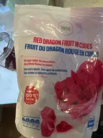 frozen red dragon fruit in cubes