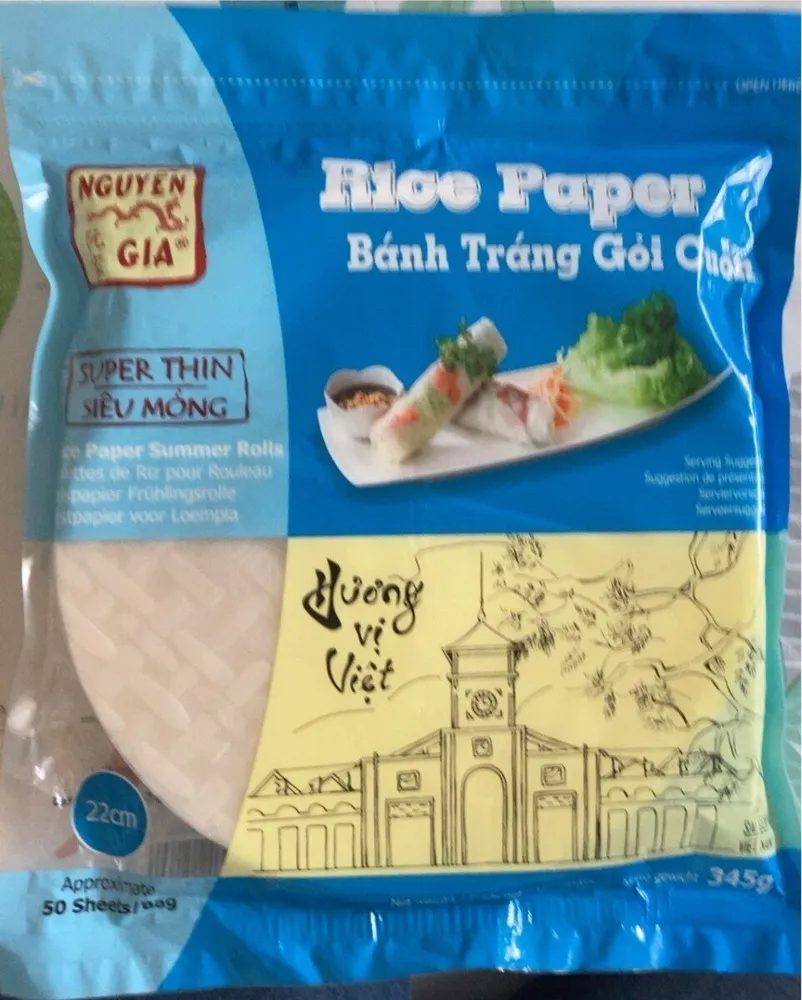 Rice paper summer rolls