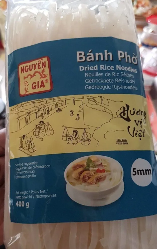 Bagnole pho, nouilles de riz sèches