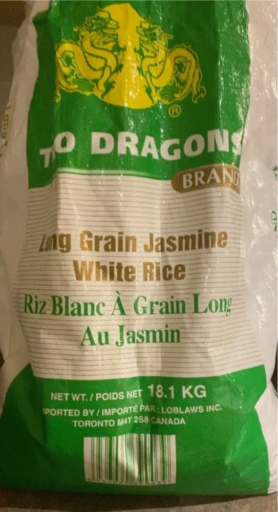 Long Grain Jasmine white rice
