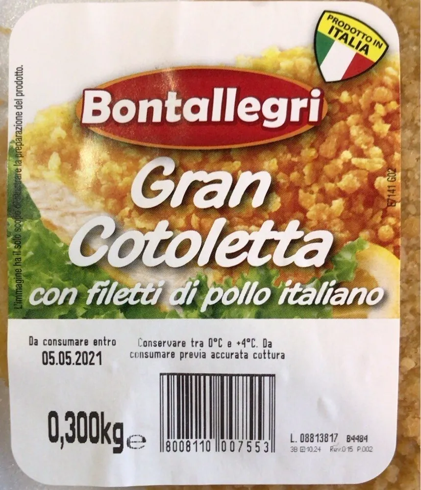 Cotolette con fuletti du pollo