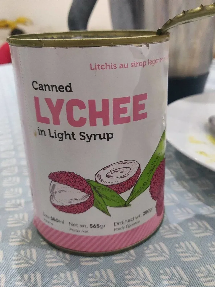 Canned lychee