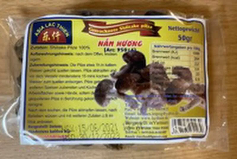 Getrocknete Shiitake Pilze