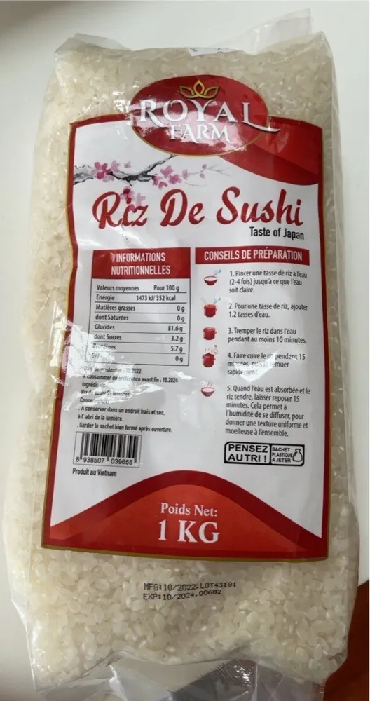 Riz a sushi