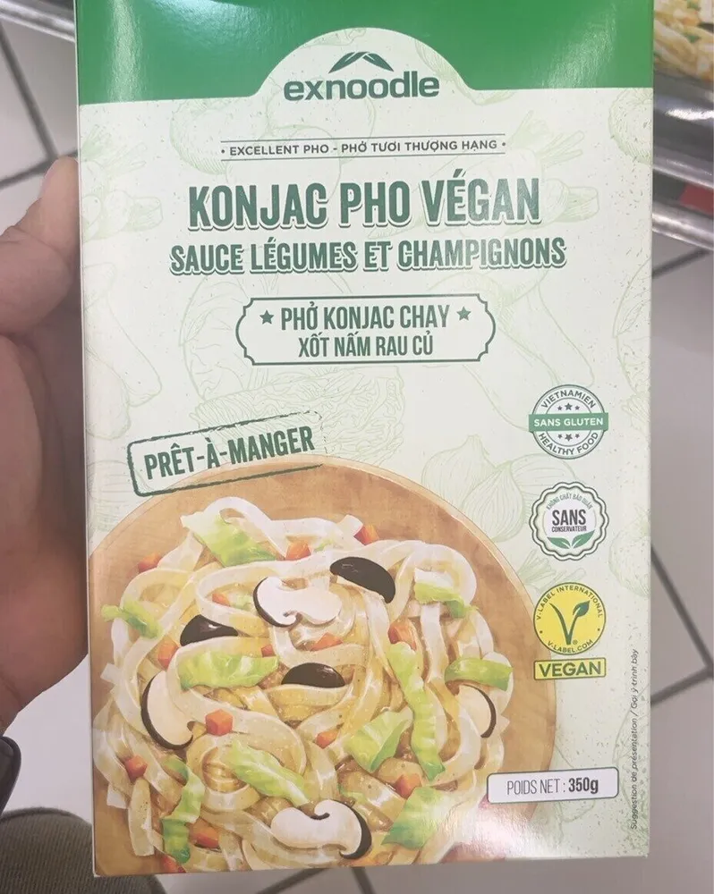 Konjac Pho Vegan Sauce Légumes et Champignons
