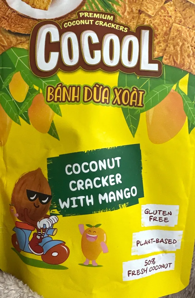 Coconut Cracker with Mango