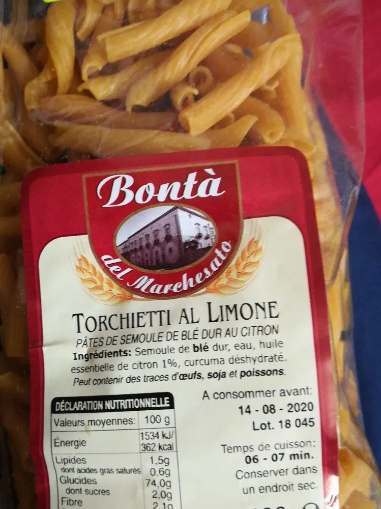Torchietti al Limone