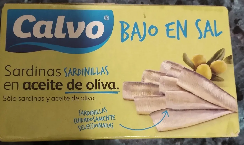 Sardinas en aceite de oliva bajo en sal