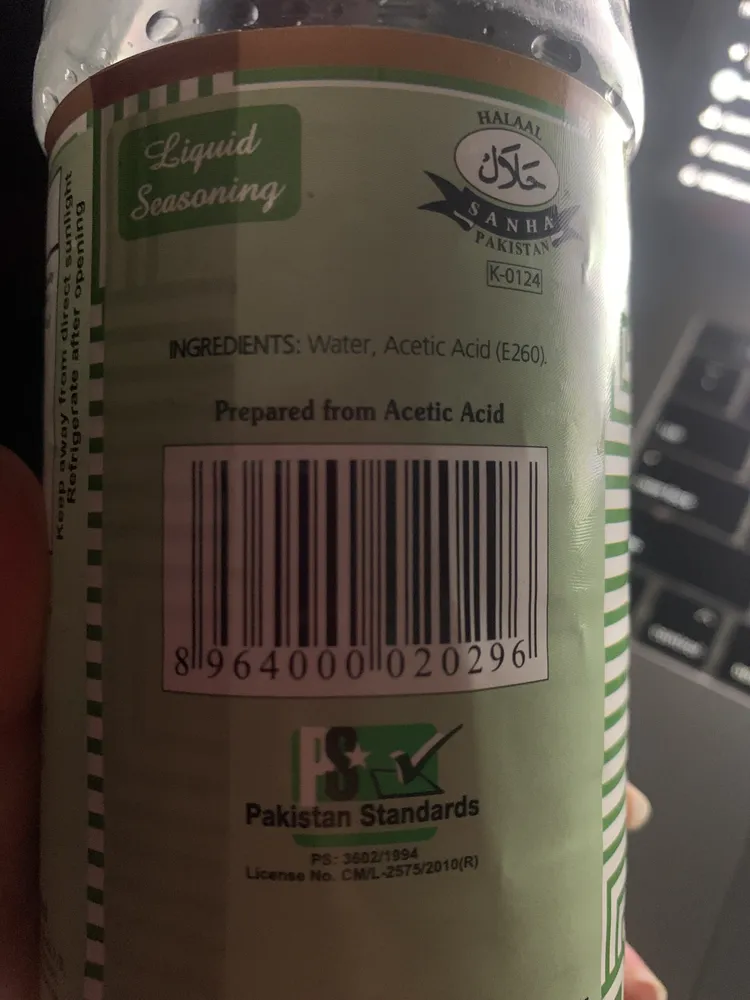 Synthetic Vinegar