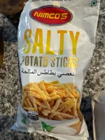 Salty potato sticks
