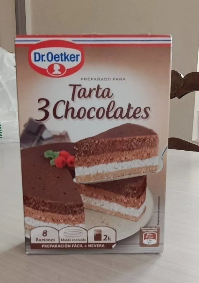 Tarta 3 chocolates