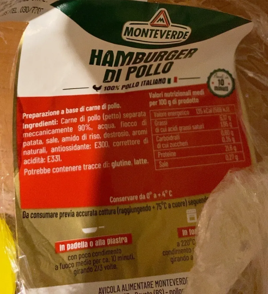Hamburger pollo