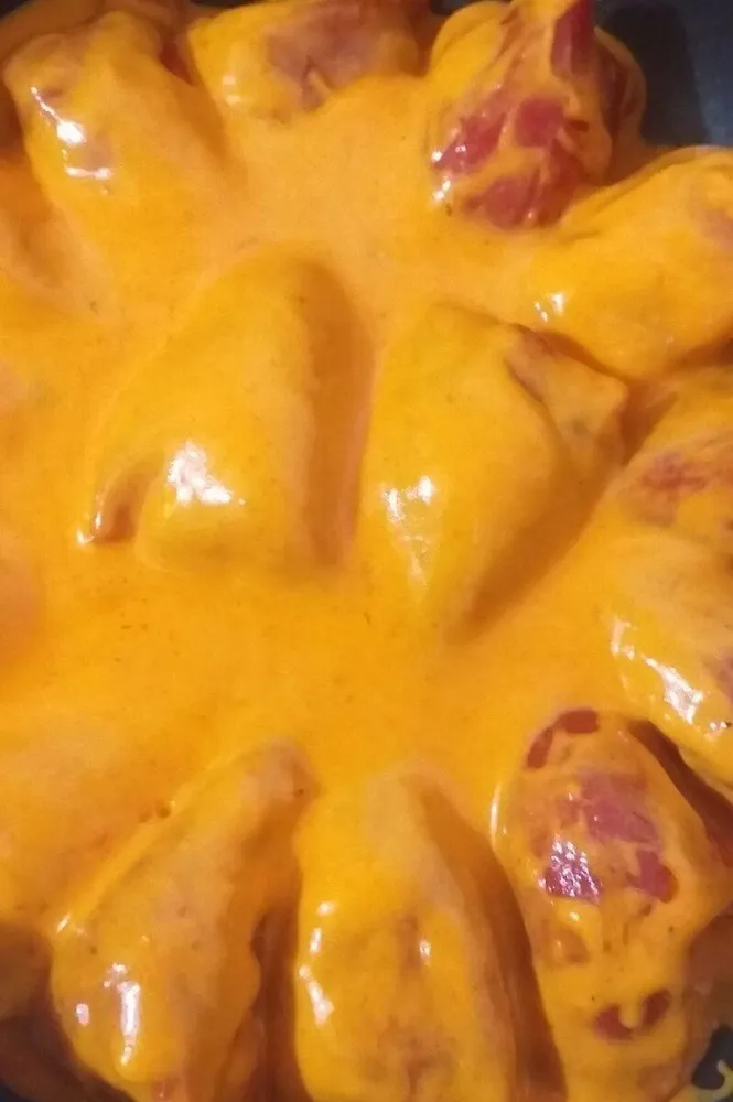 Pimientos rellenos de bacalao