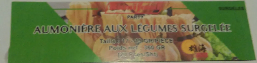 Aumônière aux légumes surgelée