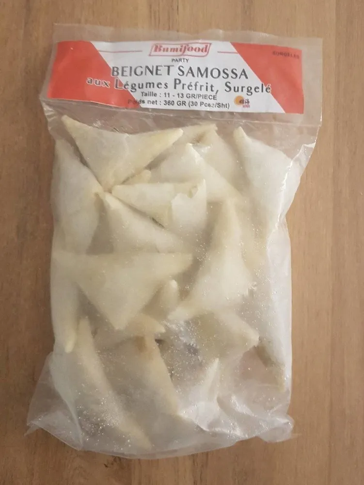 Beignet Samossa aux légumes Préfrit, Surgelé