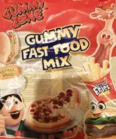 Gummy fast food mix