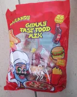 Gummy fast food mix