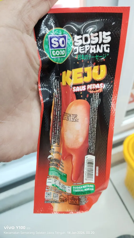 So good sosis keju pedas 55g