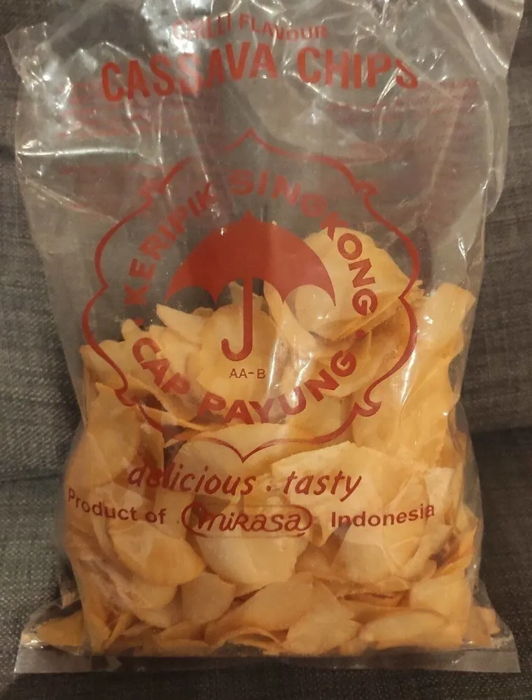 Cassava chips chilli flavour