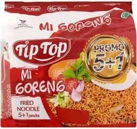 Tip Top Mi Goreng Fried Instant Noodles (5+1) 6 Packs X